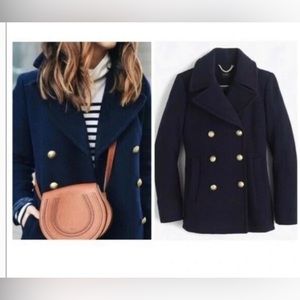 J Crew navy blue, size small peacoat.